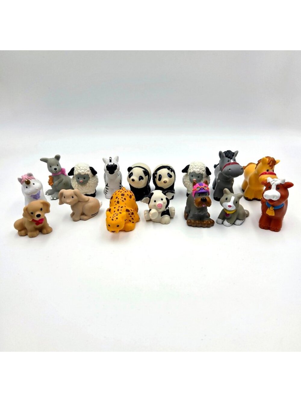 Fisher Price Little People Toys Vintage 1997 Lot Of 16 Animal Cow Pig Sheep Read
